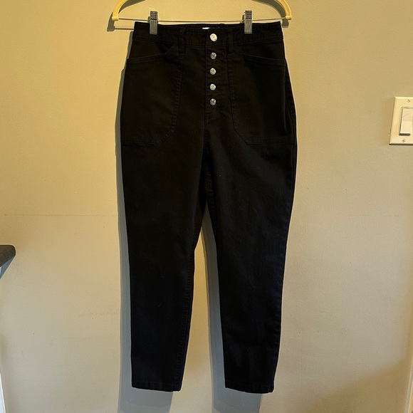 Wilfred Black Straight Leg Pants - Picture 1 of 7
